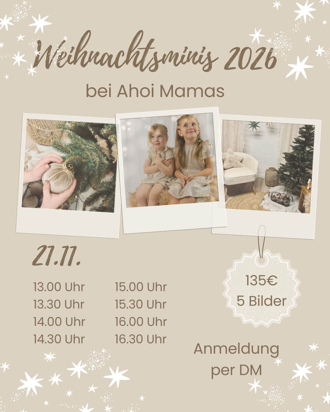 Weihnachtsminis in Hamburg bei Ahoi Mamas – natürliches Familien-Fotoshooting zu Weihnachten
